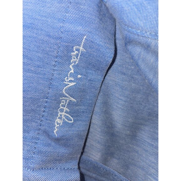 Travis Mathew Mens Blue Button-Up Polo XXL (Thin Fit) - Picture 6 of 7